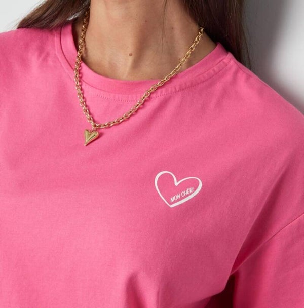 Mon Chéri T-shirt fuchsia