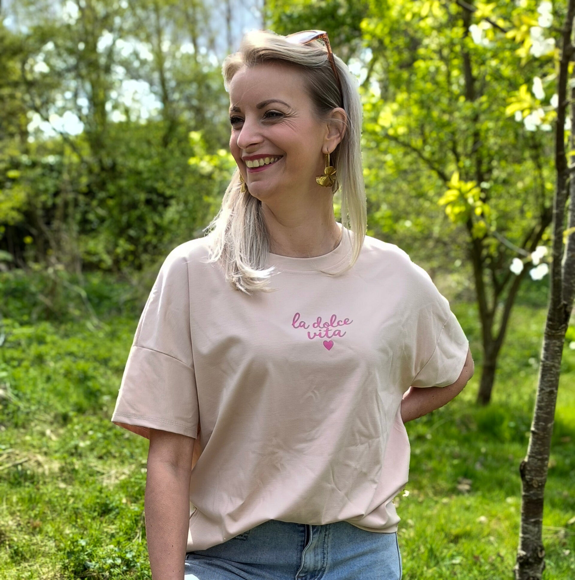 T-shirt La Dolce Vita beige
