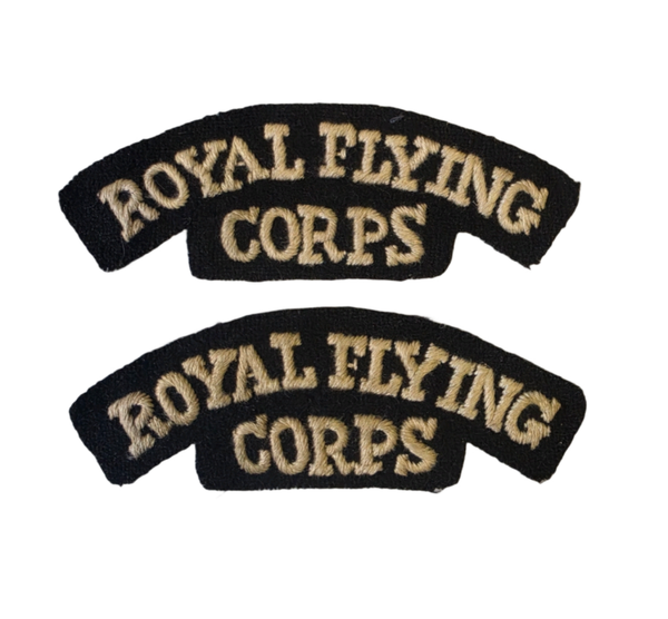 Original WW1 RAF-Royal Flying Corps Shoulder Titles
