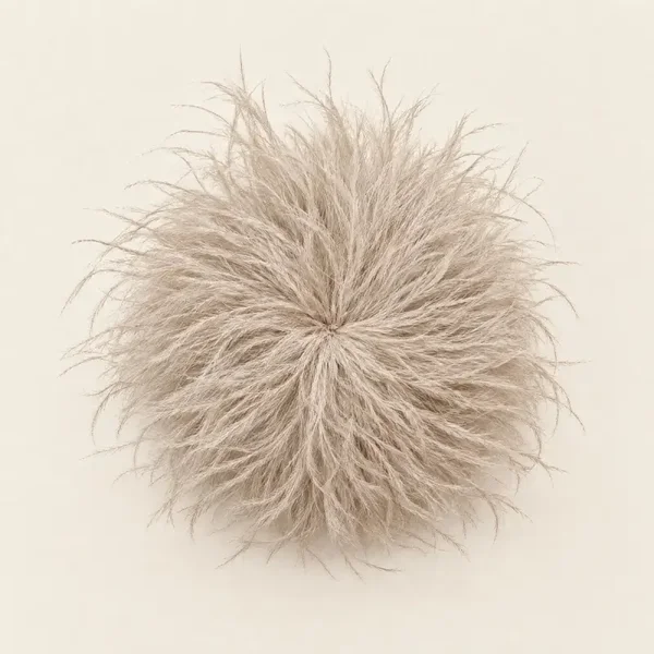 Pluche broche - Beige