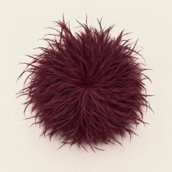 Pluche broche - Bordeaux