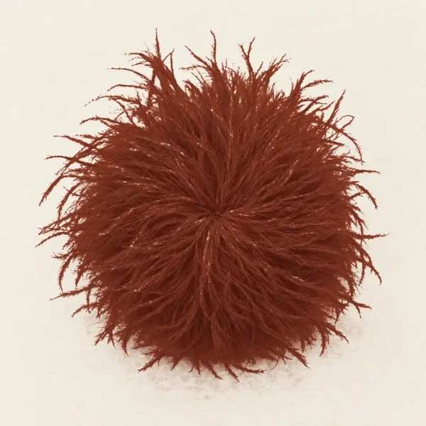 Pluche broche - Roestbruin