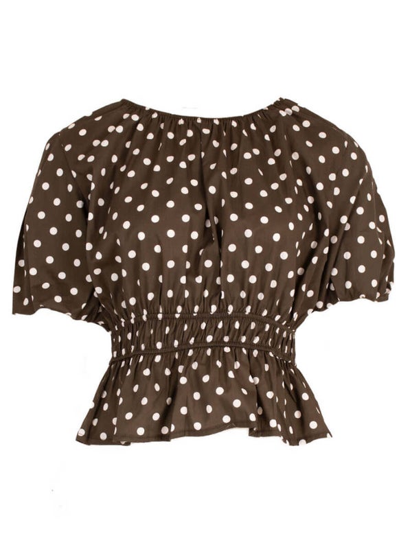 Top Azzurro Polkadot - Bruin