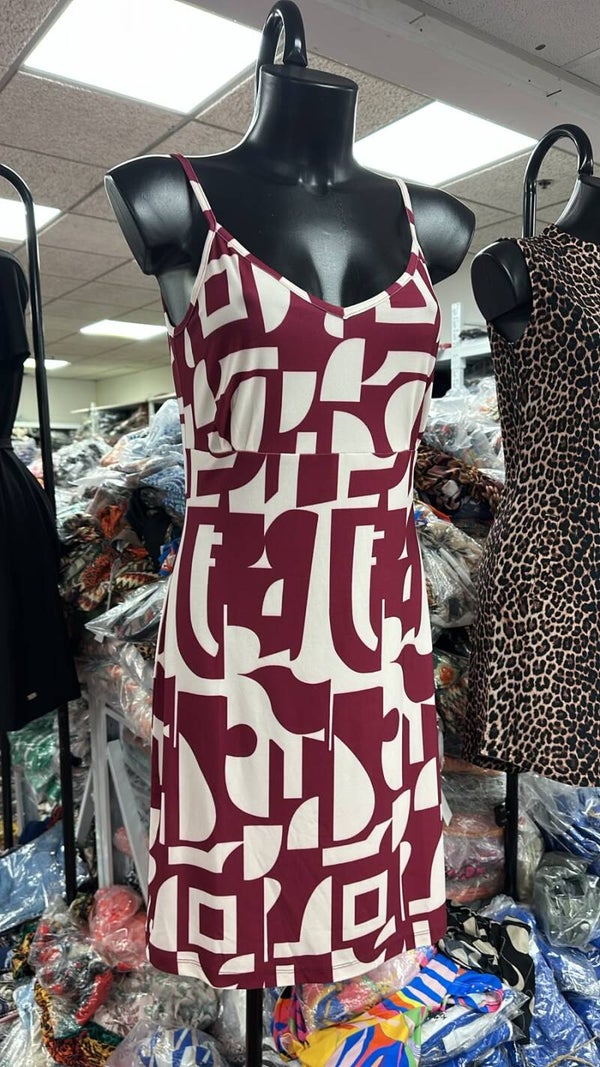 Jurk Angelle Milan Spaghettibandjes - Donker Fuchsia