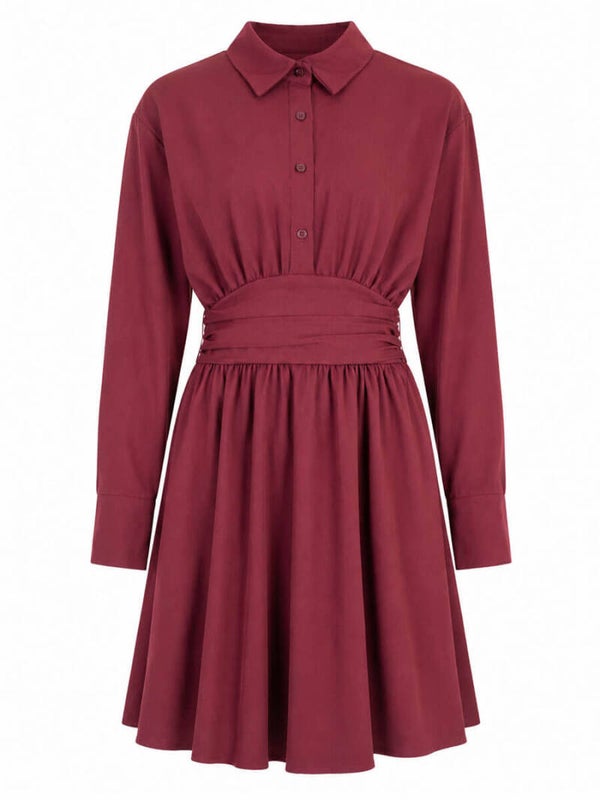 Jurk Azzurro Milou - Bordeaux Rood