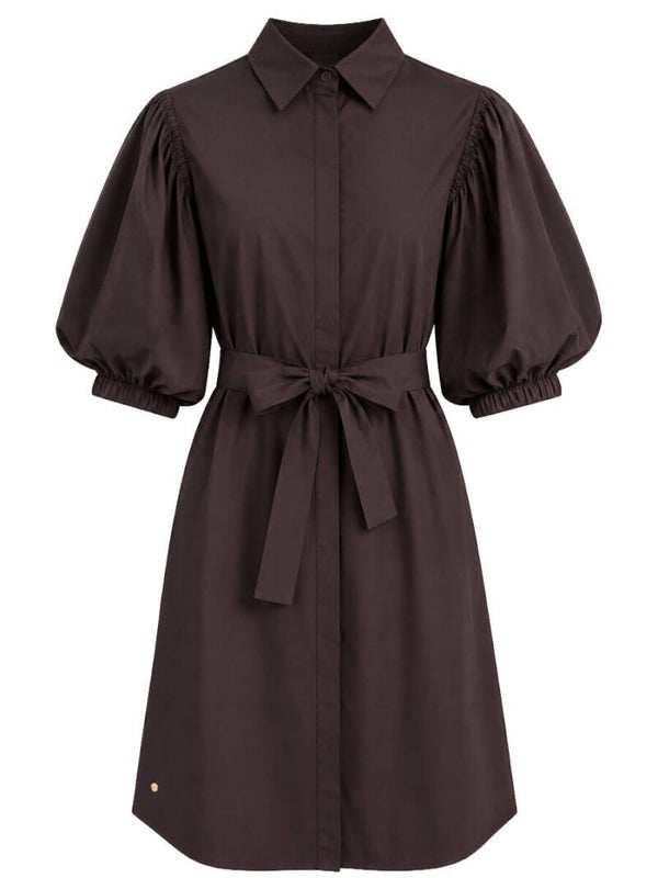 Jurk Azzurro Saar - Bruin