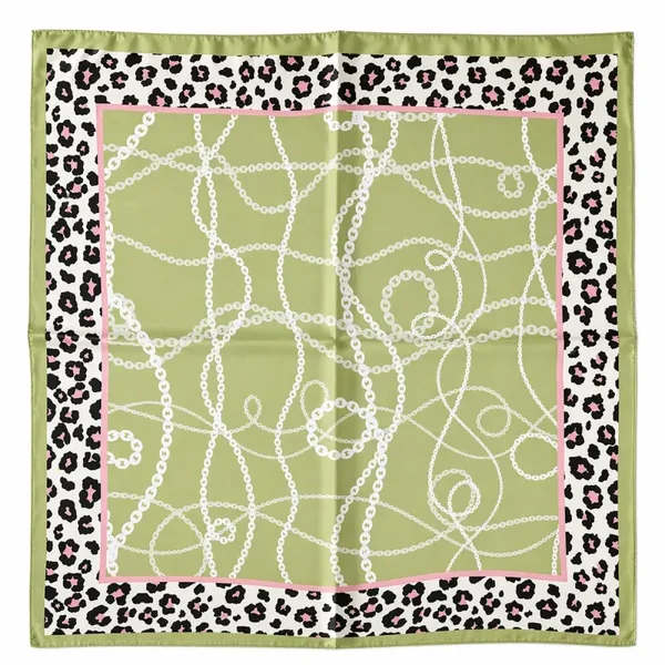 Sjaaltje Satijnlook Print - Groen