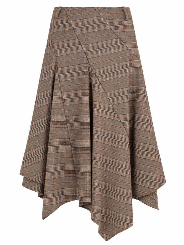 Rok Azzurro Ruit - Bruin