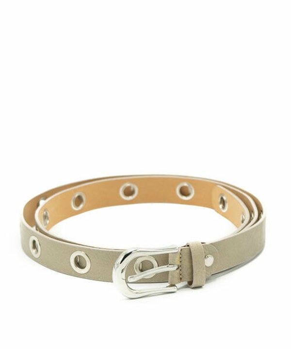 Riem Avery Leer - Taupe/Zilver