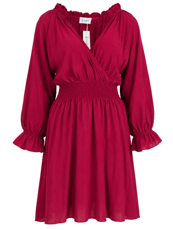 Jurk Azzurro - Bordeaux Rood