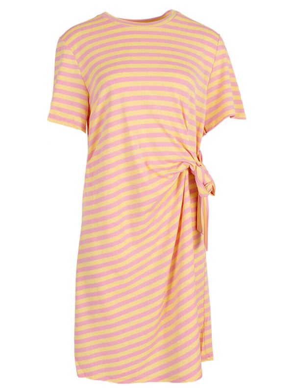 Streepjurk Zomerjurk Azzurro - Roze, geel