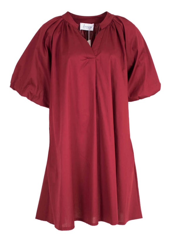 Jurk Azzurro Julie - Bordeaux rood