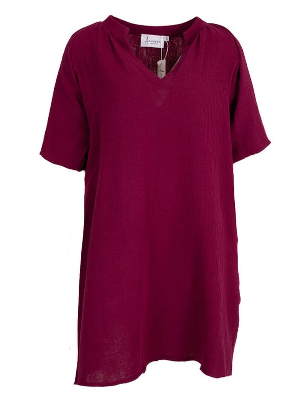 Jurk Azzurro - Bordeaux Rood