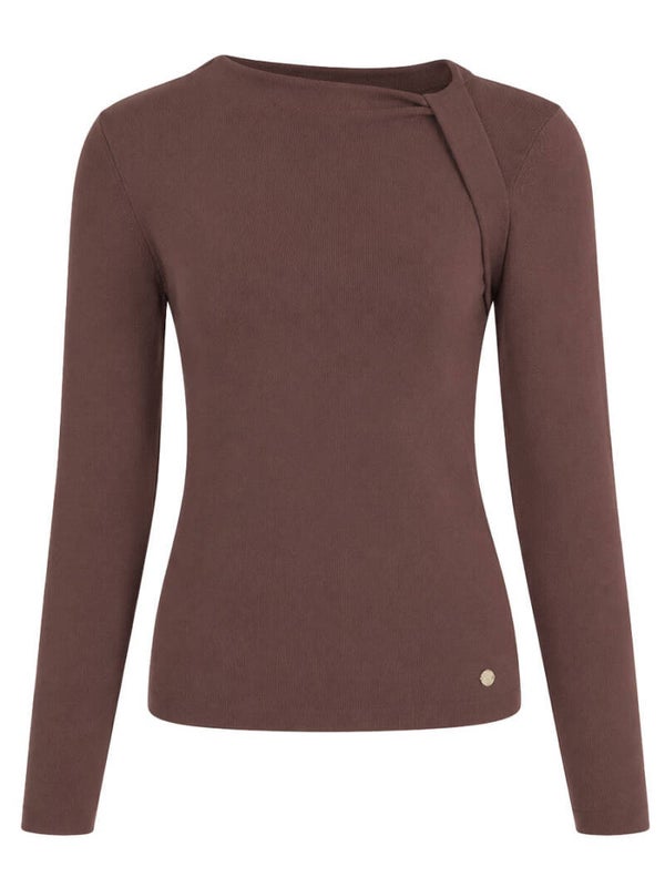 Top Azzurro Roos - Bruin
