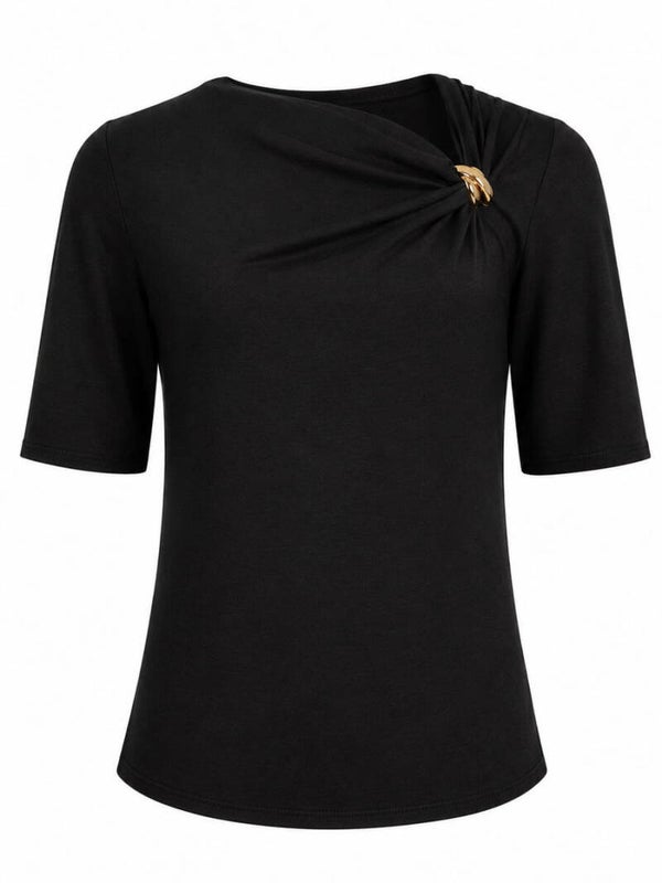 Top Azzurro - Zwart