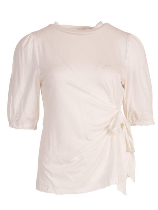 Top Azzurro - Wit