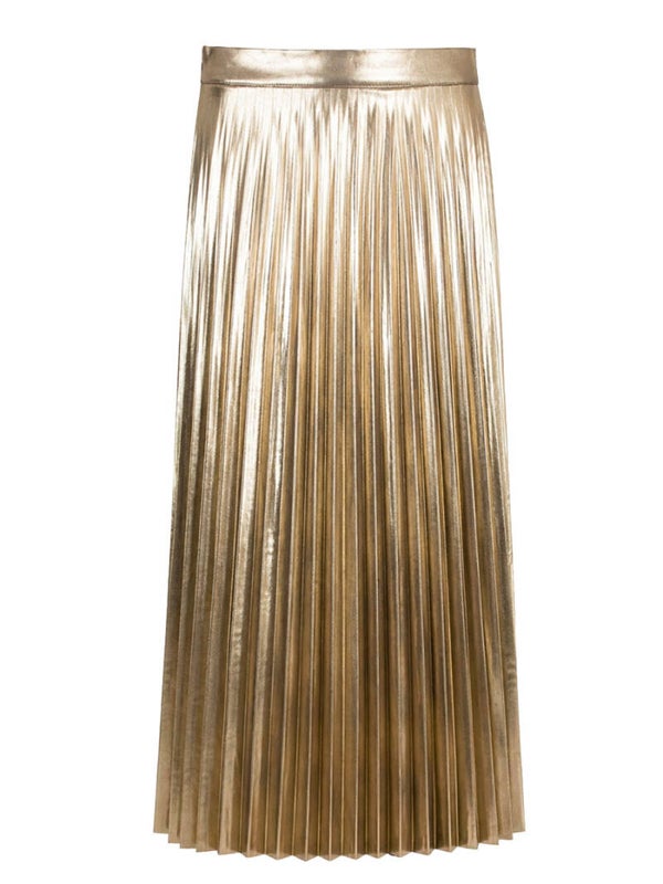 Rok Azzurro Plisse - Goud