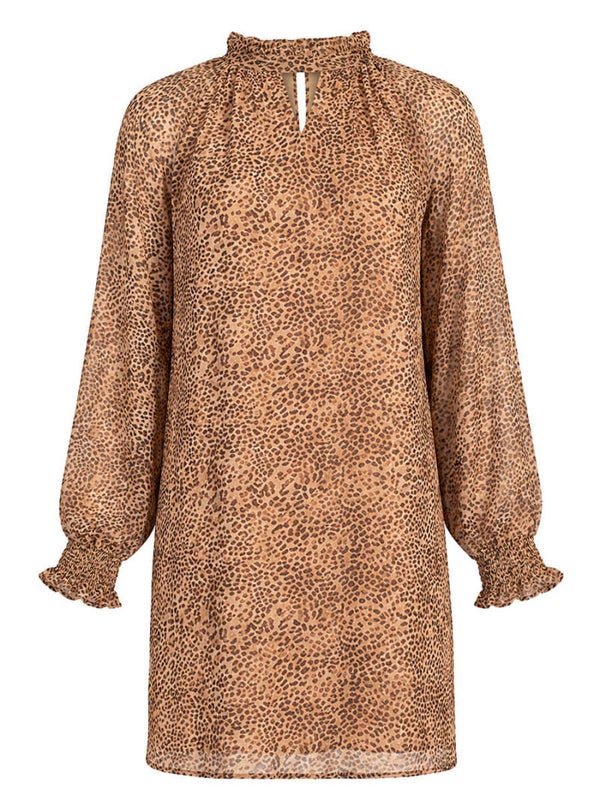 Jurk Azzurro Animal - Bruin