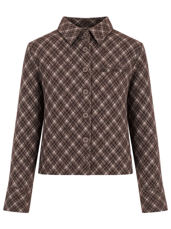 Blazer Azzurro Ruit - Bruin