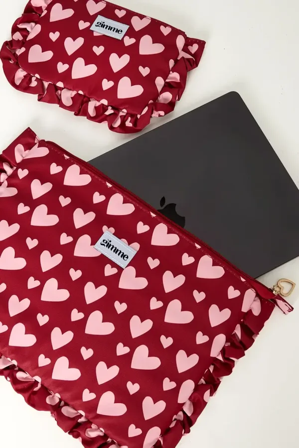 Laptop Hoes Hart 13 inch - Bordeaux rood