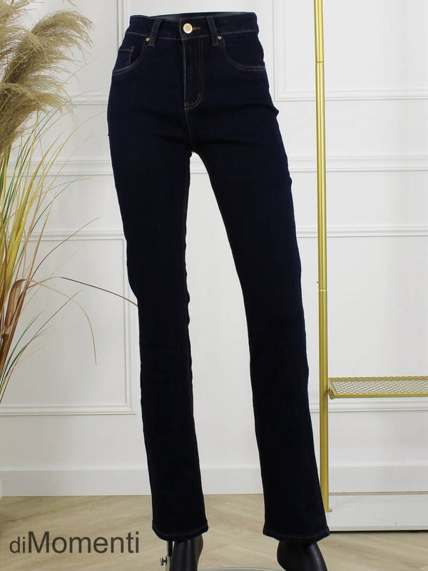 Spijkerbroek Goodies Straight Stretch - Denim Blauw