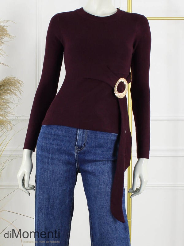 Top Livia - Aubergine