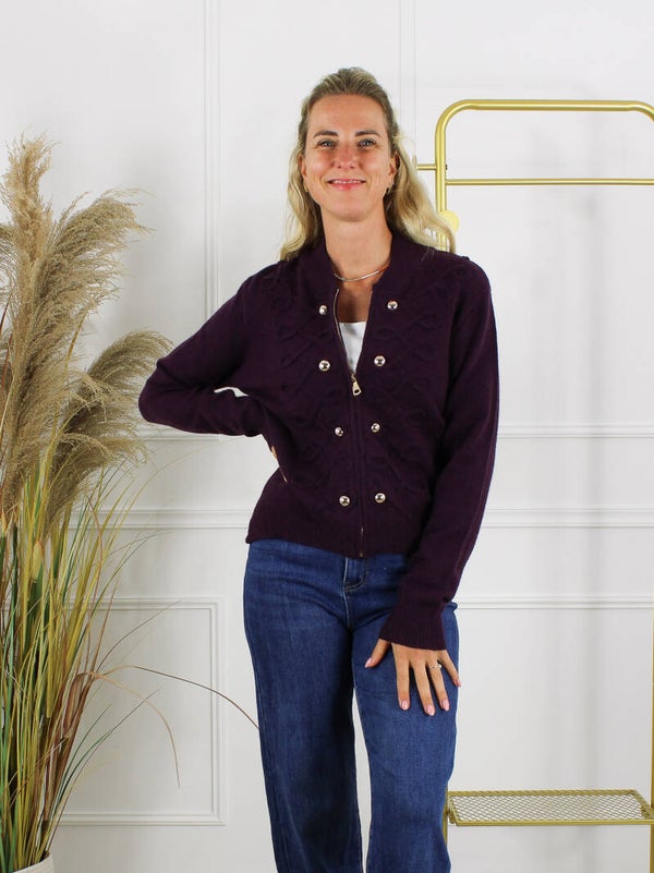 Vest Celine - Aubergine