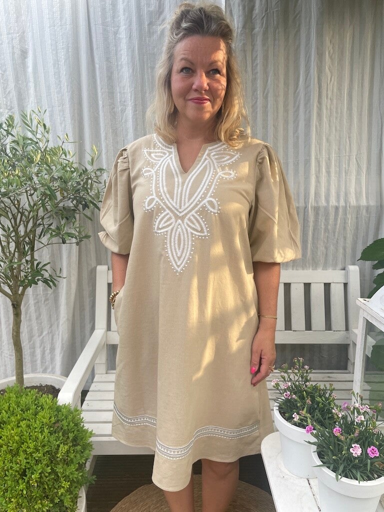 Jurk Azzurro Lucia - Beige