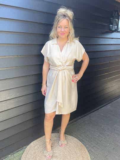 Jurk Azzurro Vive - Beige