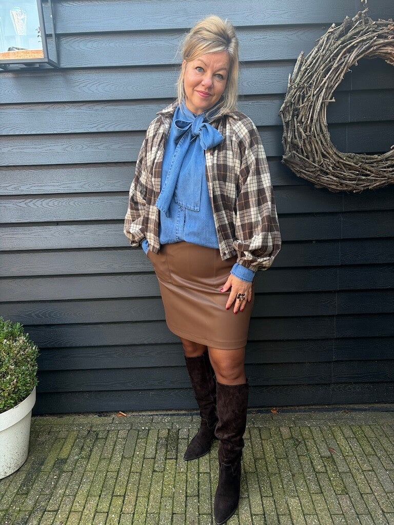 Rok Azzurro Lina Leatherlook - Bruin