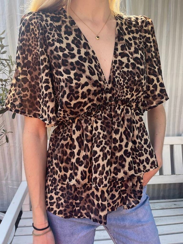 Blouse Leopard - Bruin