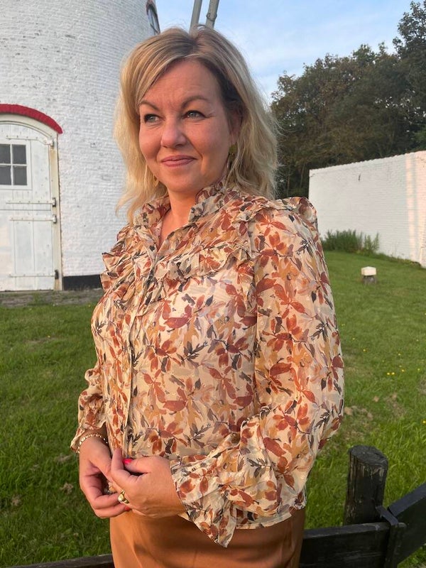 Blouse Lieke - Bruin