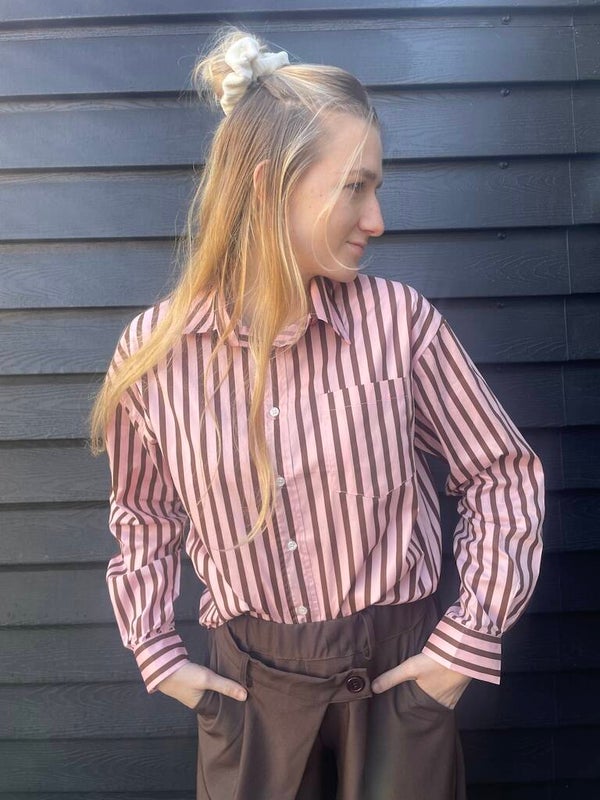 Blouse Sophie - Roze,bruin