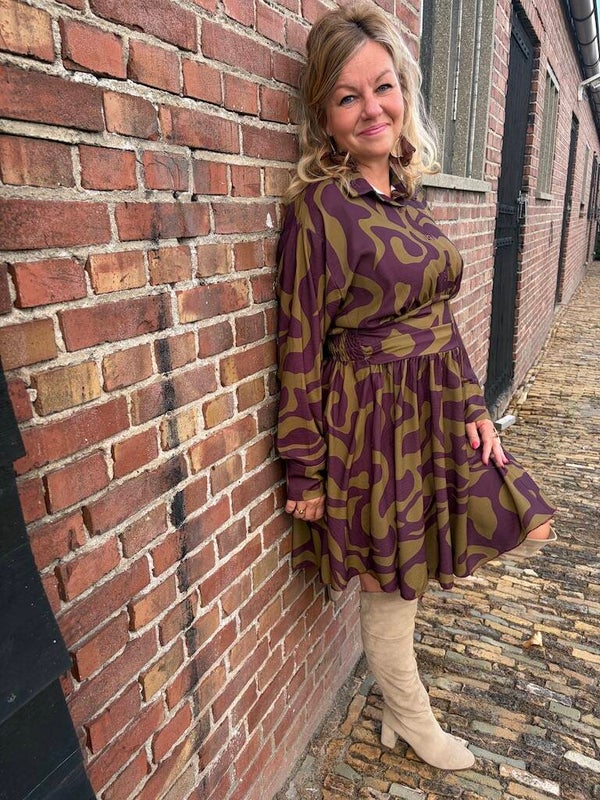 Jurk Azzurro Milou - Groen, bordeaux