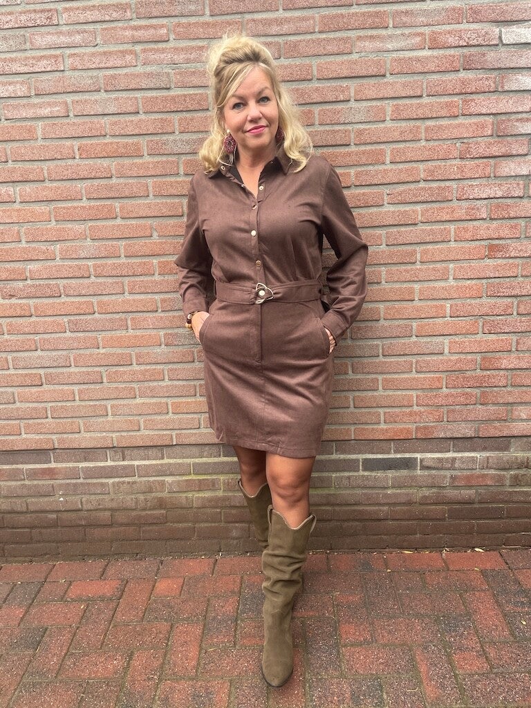 Jurk Azzurro Taryn - Bruin