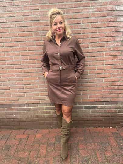 Jurk Azzurro Taryn - Bruin