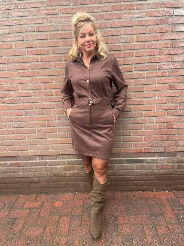 Jurk Azzurro Taryn - Bruin