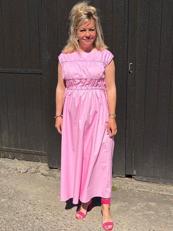 Jurk Lang Azzurro Lise - Roze