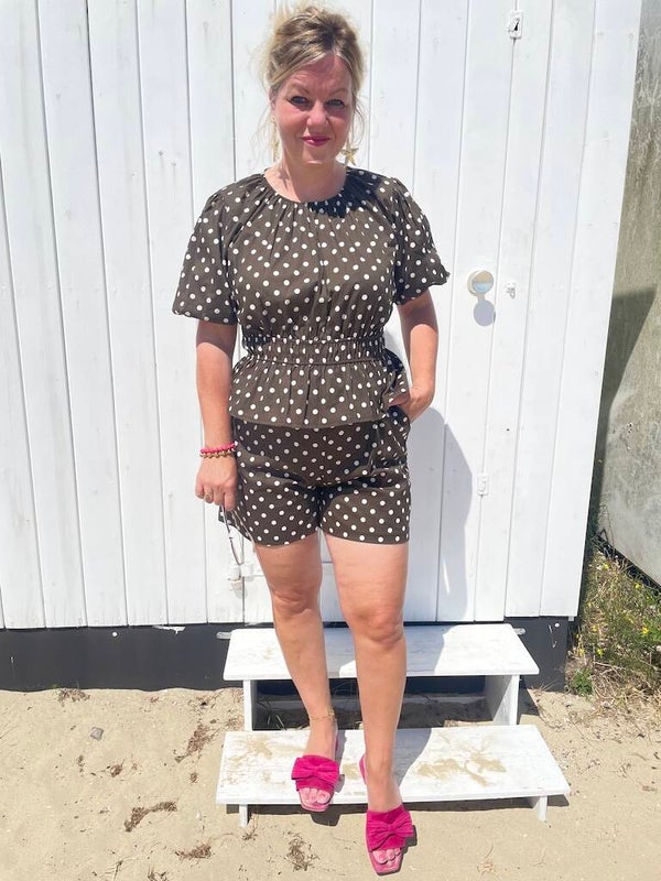 Top Azzurro Polkadot - Bruin