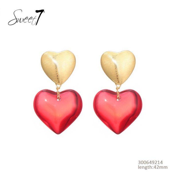 Oorbellen Sweet 7 - Rood
