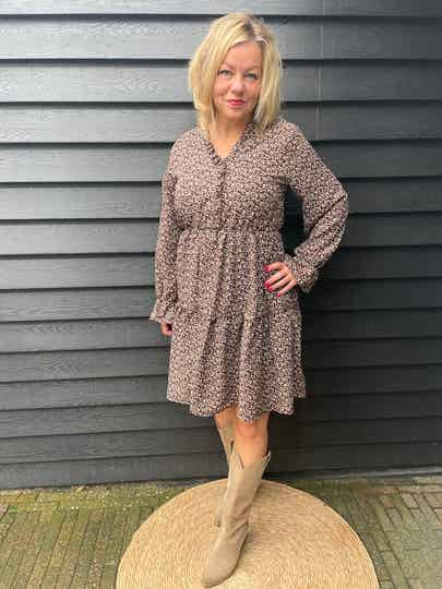 Jurk Rebelz by Azzurro Lison - Bruin