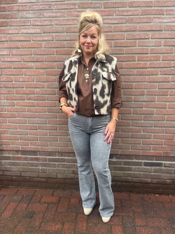 Spijkerbroek Norfy Flared Jura - Grijs