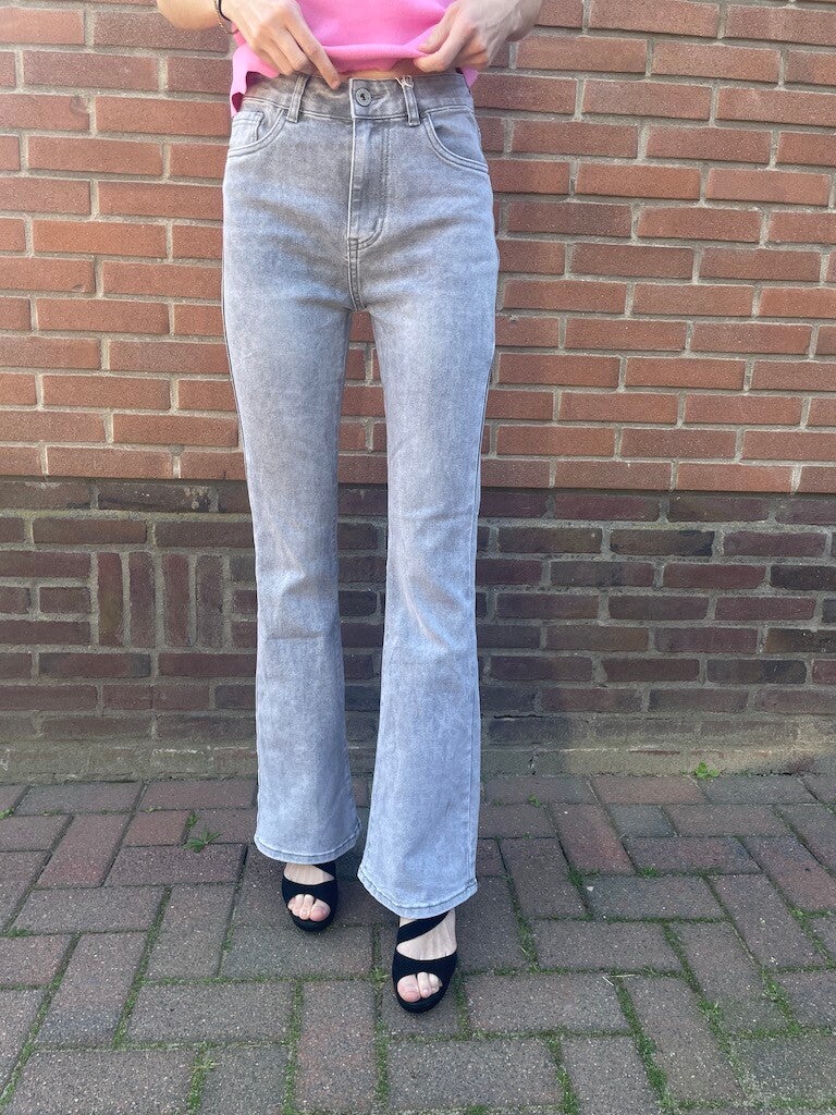 Spijkerbroek Norfy Flared Xenna - Grijs
