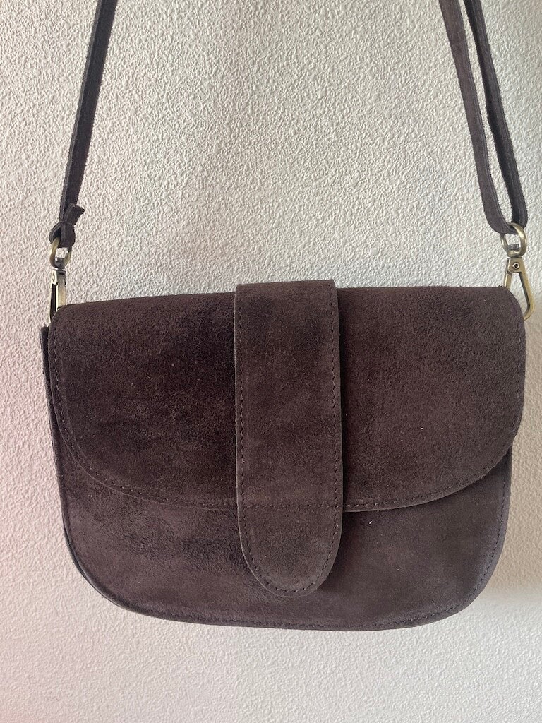 Tas Pien Echt Leer - Bruin