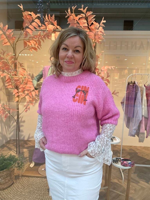 Trui Azzurro Korte mouw - Roze