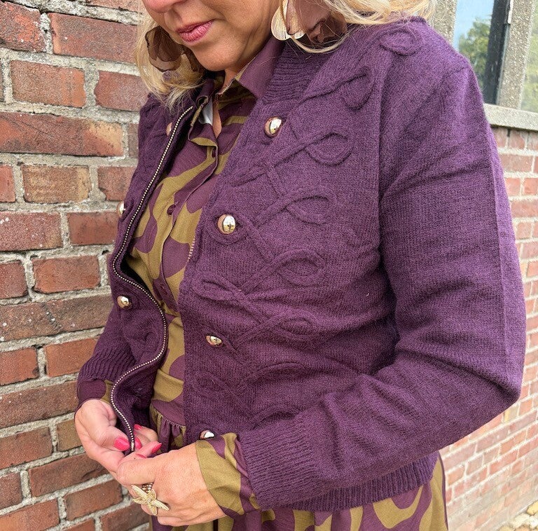 Vest Celine - Aubergine