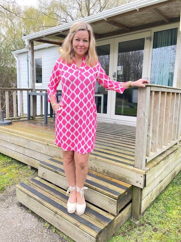 Jurk Angelle Milan Travelstof 1467 Emma - Roze