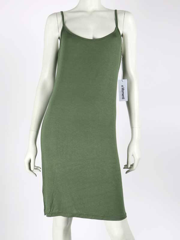 Jurk Basic Lang - Army Green