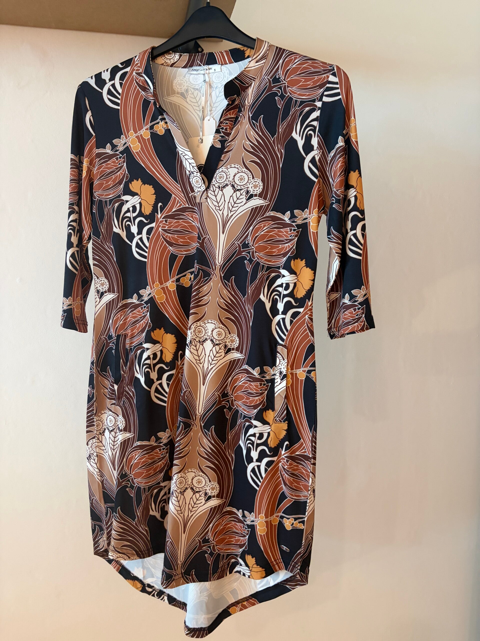 Jurk Angelle Milan 1467 Emma - Bruin