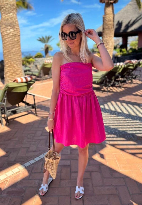 Jurk Azzurro - Fuchsia